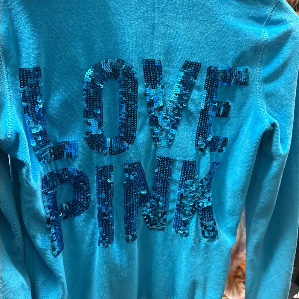 PINK Victoria's Secret Blue Hoodie and Pants Set - Picture 10 of 10
